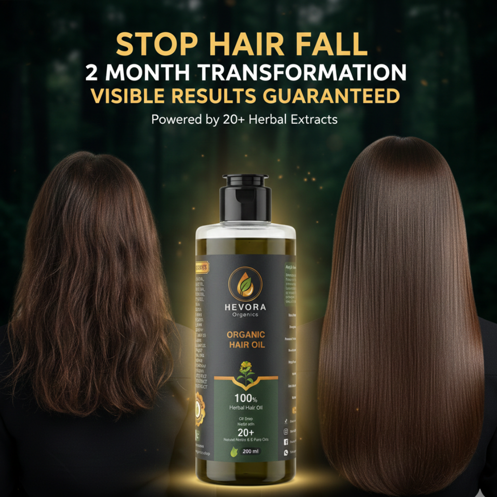 Hevora Organic  100% Natural Hair Oil 200ML