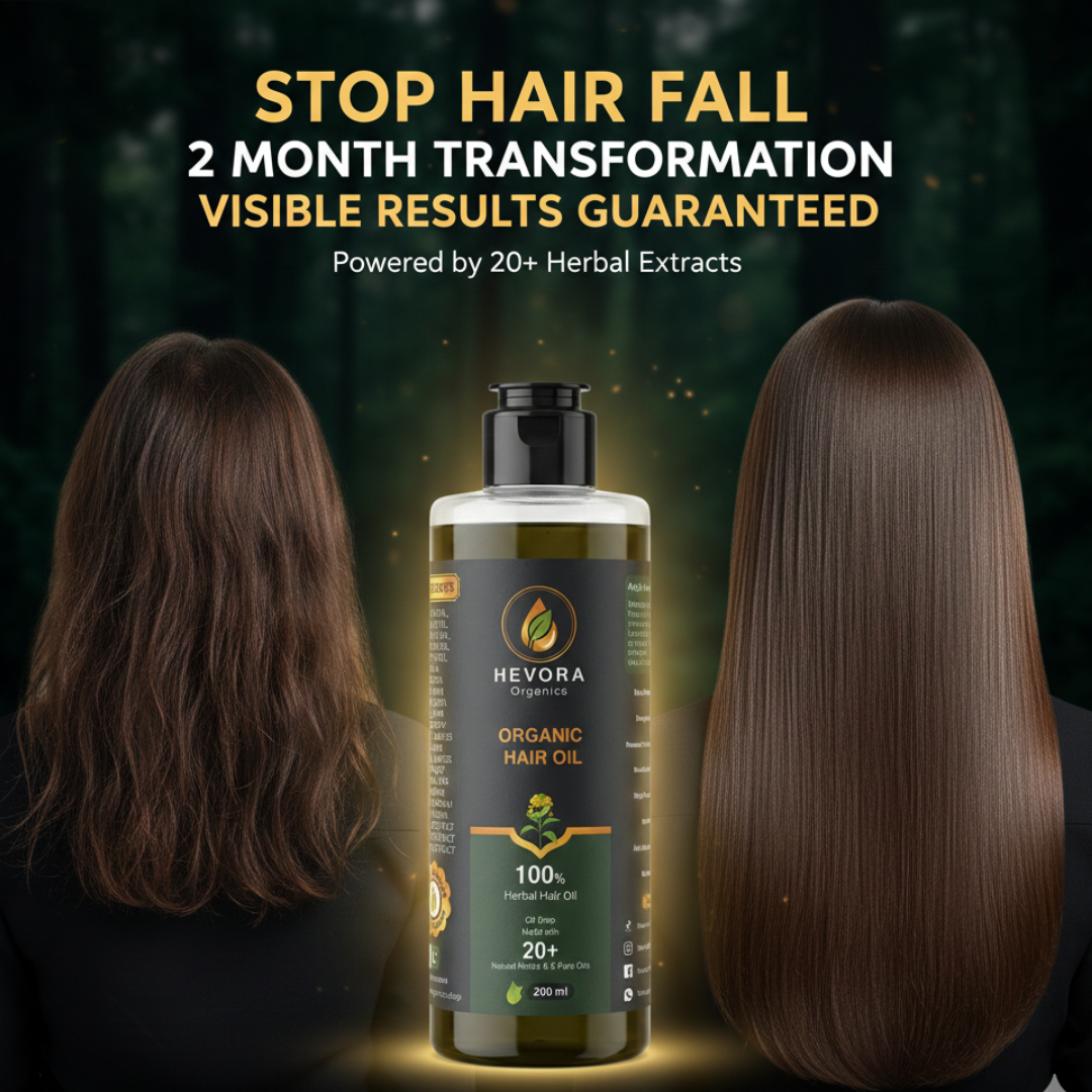 Hevora Organic  100% Natural Hair Oil 200ML