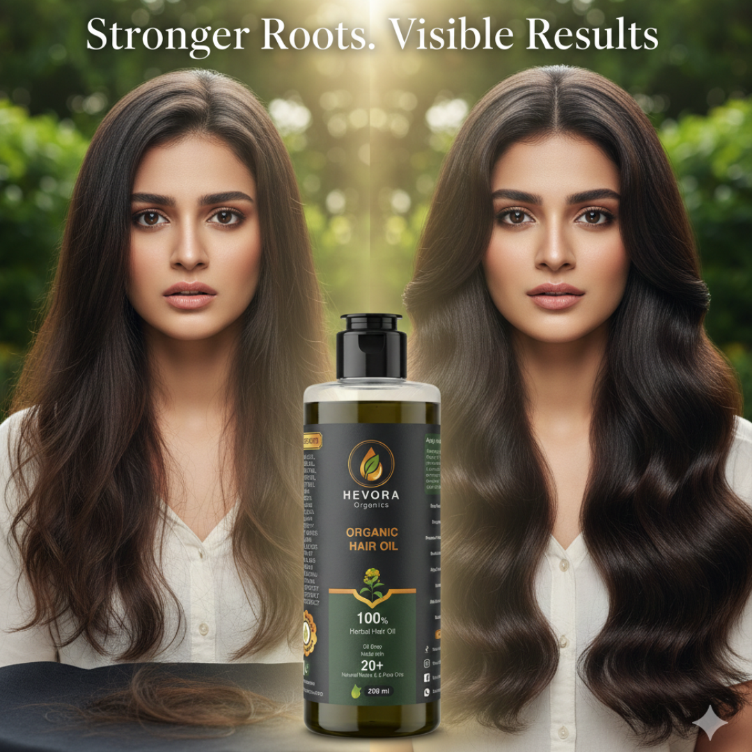 Hevora Organic  100% Natural Hair Oil 200ML