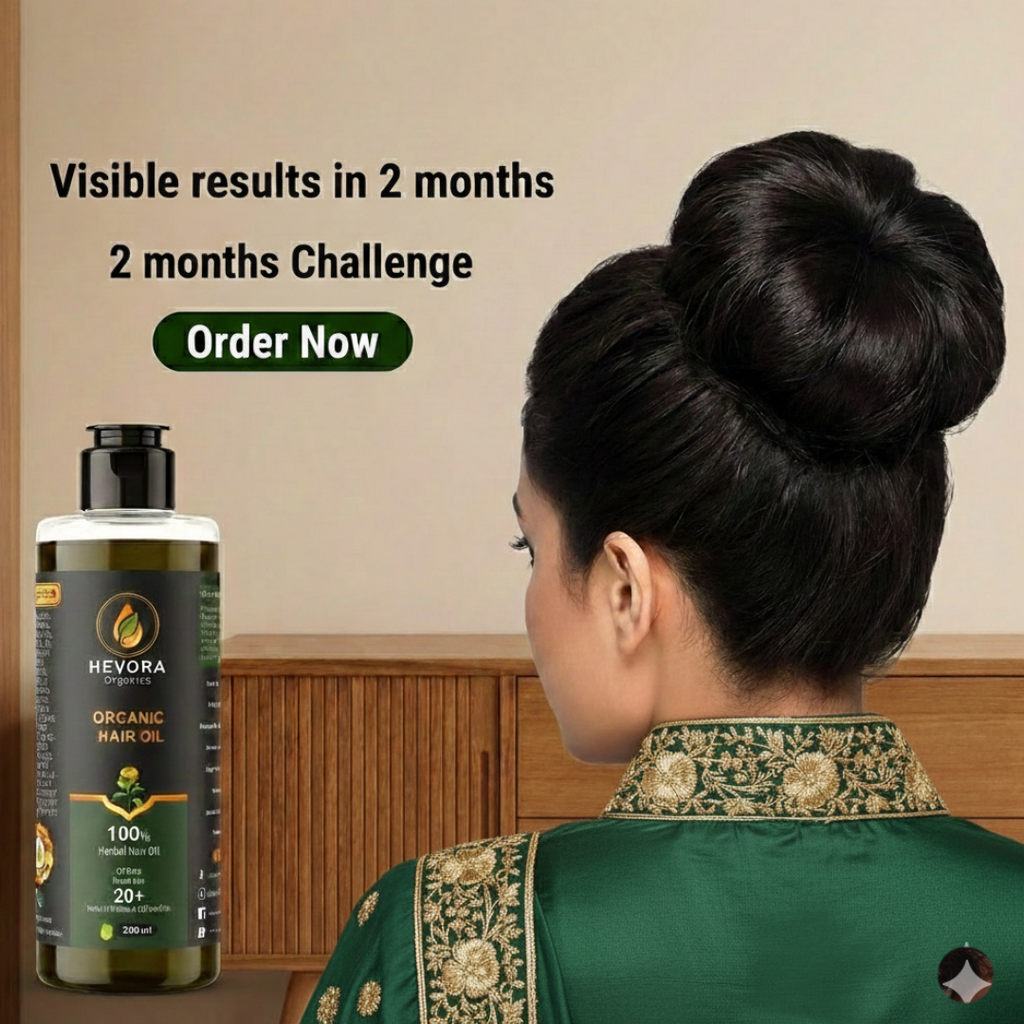 Hevora Organic  100% Natural Hair Oil 200ML